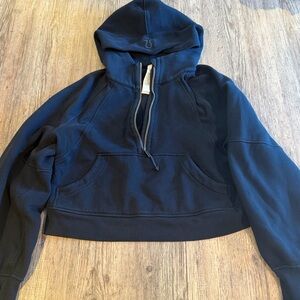 Lululemon Dark Blue Scuba Crop Hoodie